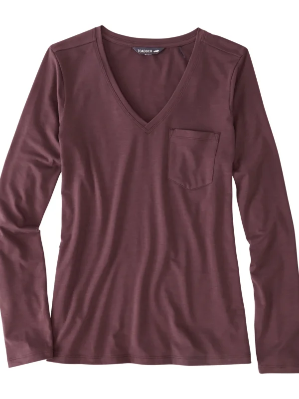Aviatrix Long Sleeve V Neck Tee>Title Nine Best Sale