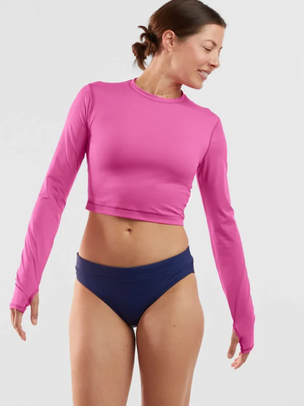 Blocker Cropped Rash Guard>Title Nine Best