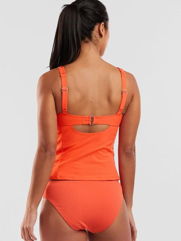 Bodacious 2.0 Underwire Tankini Top - Solid Ribbed>Title Nine Best Sale