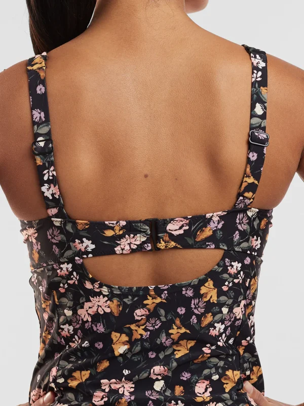 Bodacious 2.0 Underwire Tankini Top - English Garden>Title Nine Flash Sale