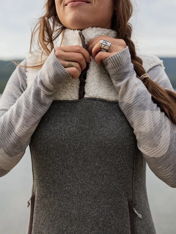 Callitrix Fleece Vest Dress>Title Nine Discount