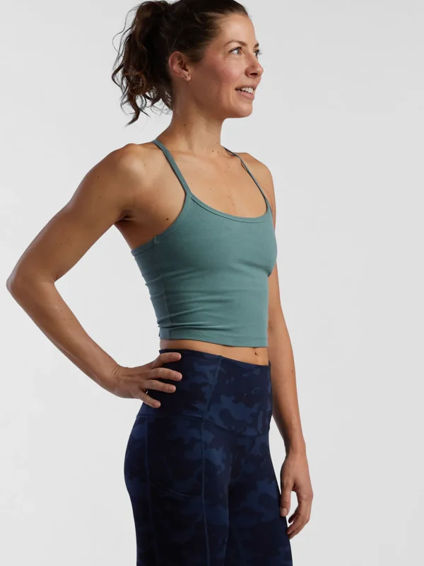 Cropped Cami Bra Top>Title Nine Fashion