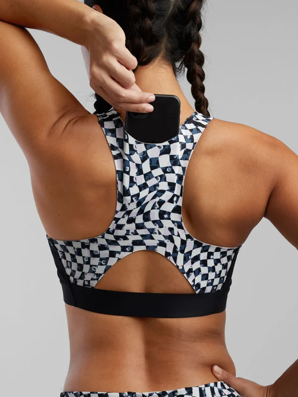 Goldilocked And Loaded Pocket Sports Bra>Title Nine Clearance