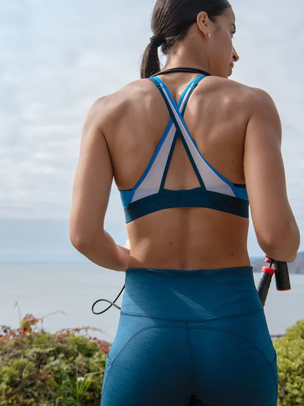 Goldilocked Cross Back Sports Bra>Title Nine Best