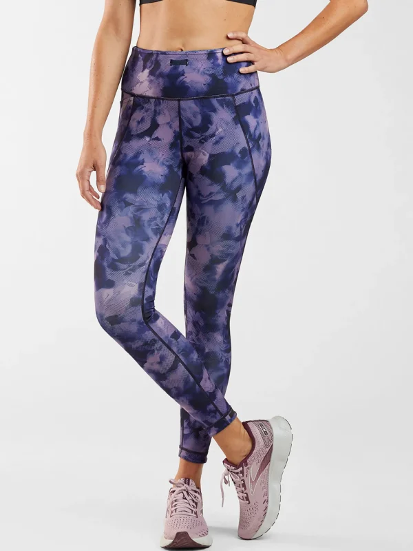 Mad Dash Reversible 7/8 Running Tights - Aurora>Title Nine Sale