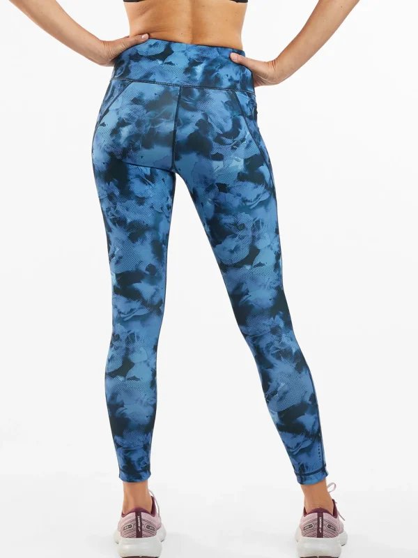 Mad Dash Reversible 7/8 Running Tights - Aurora>Title Nine Sale