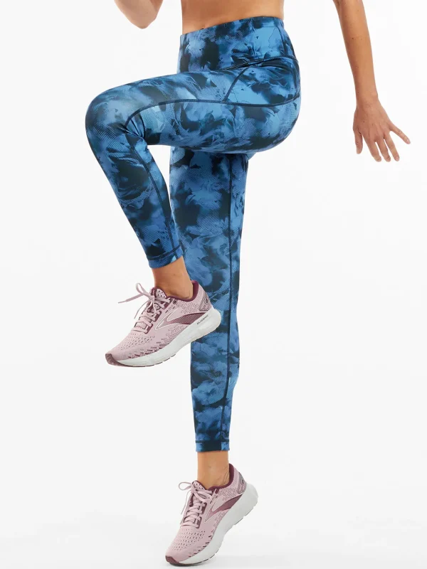 Mad Dash Reversible 7/8 Running Tights - Aurora>Title Nine Sale