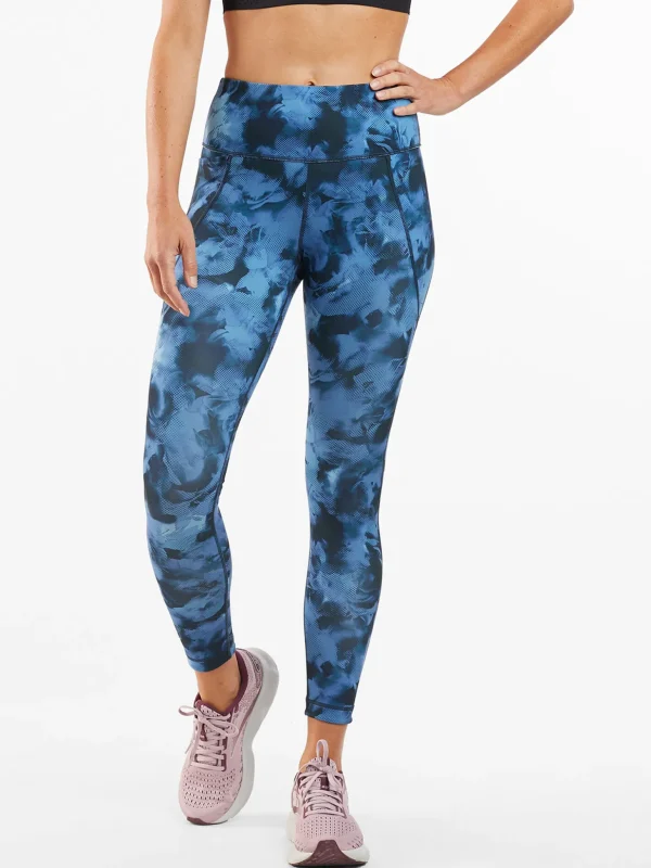 Mad Dash Reversible 7/8 Running Tights - Aurora>Title Nine Sale