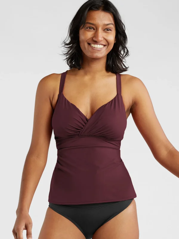 Metis Underwire Tankini Top - Solid>Title Nine Flash Sale