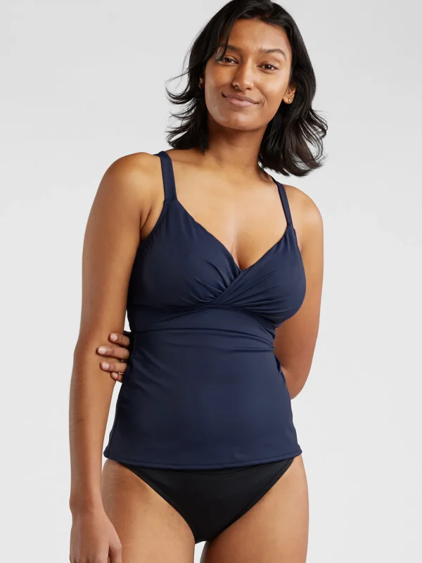Metis Underwire Tankini Top - Solid>Title Nine Flash Sale