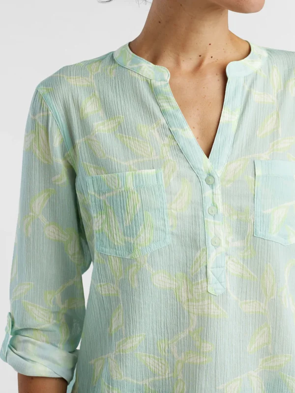 Moorea Gauze Long Sleeve Top>Title Nine Shop