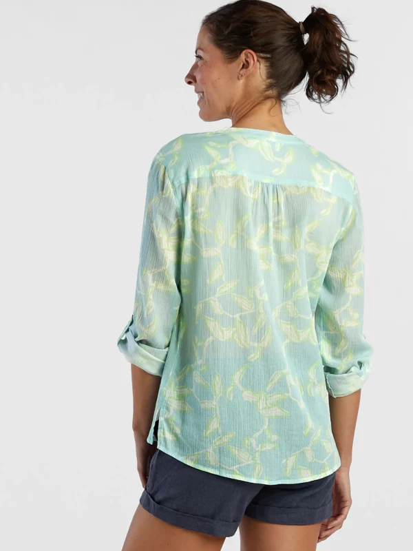 Moorea Gauze Long Sleeve Top>Title Nine Shop