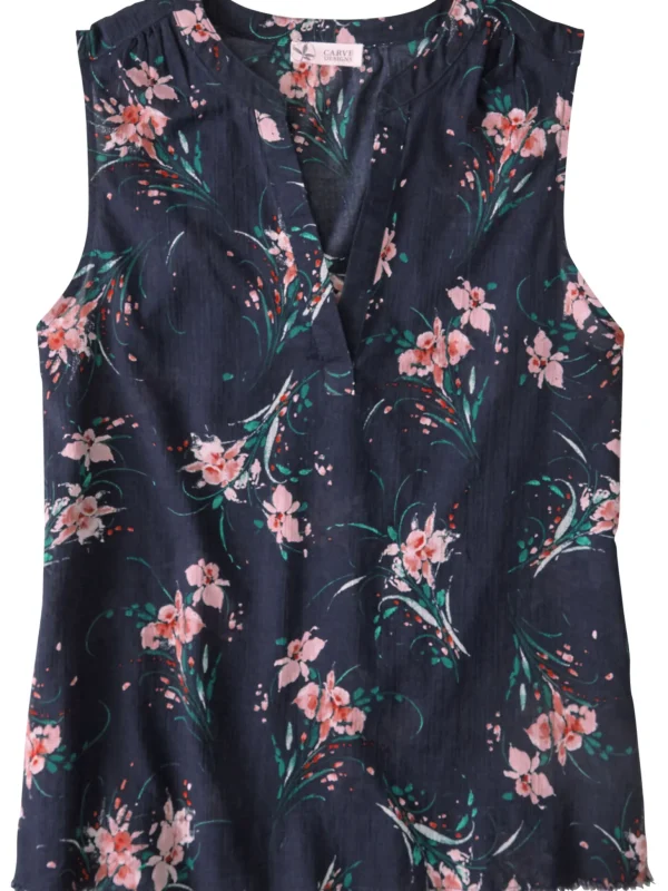 Moorea Gauze Sleeveless Top>Title Nine Shop