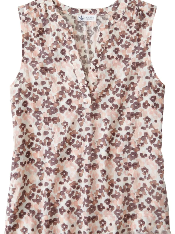 Moorea Gauze Sleeveless Top>Title Nine Shop