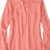 Moorea Gauze Textured Shirt>Title Nine Fashion