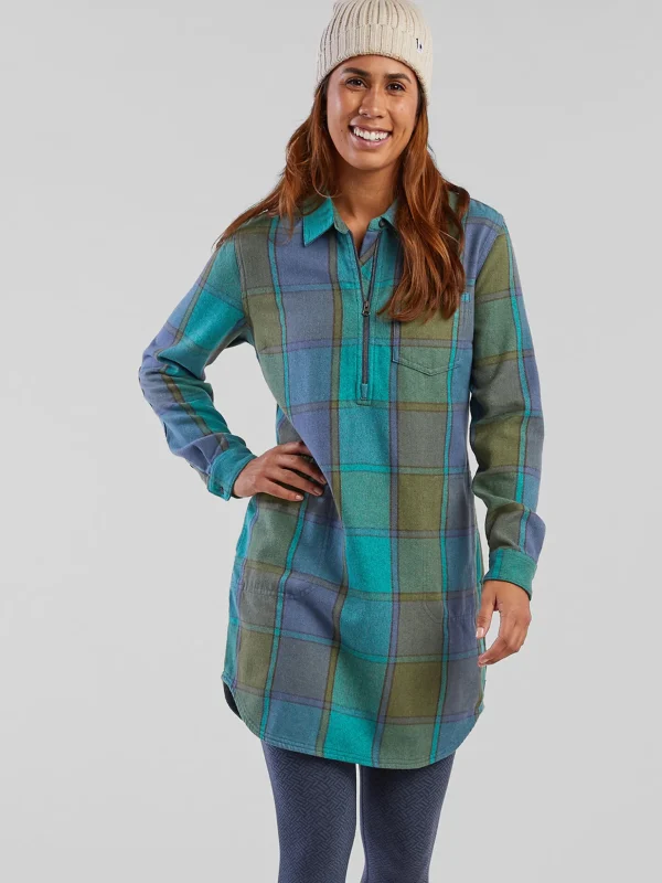 Plaiditude Heavyweight Flannel Shirtdress>Title Nine Online