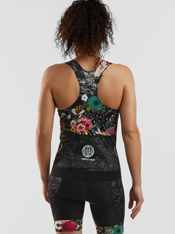 Ride Relentless Cycling Tank Top - Night Garden>Title Nine Online