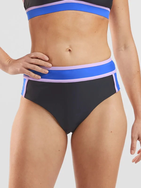 Rockaway High Waisted Bikini Bottom - Colorblock>Title Nine Discount