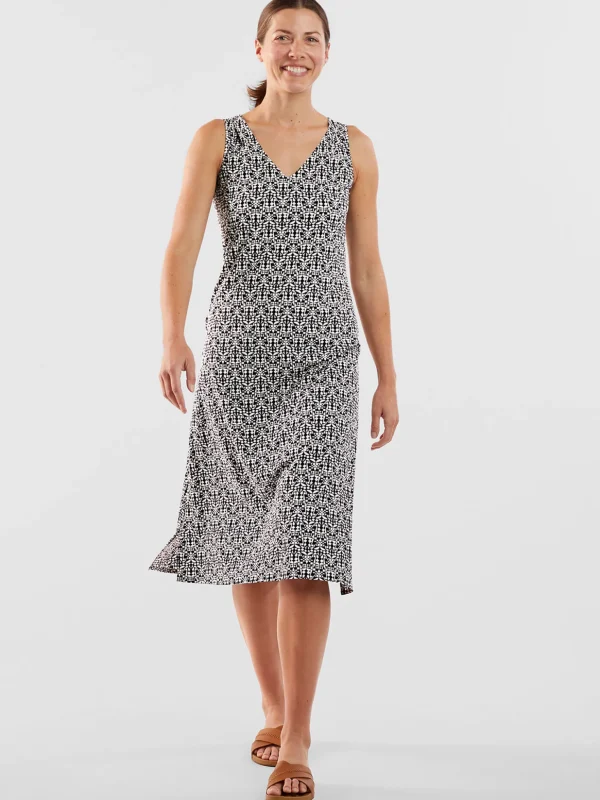 Round Trip Midi Dress - Turkish Delight>Title Nine Outlet