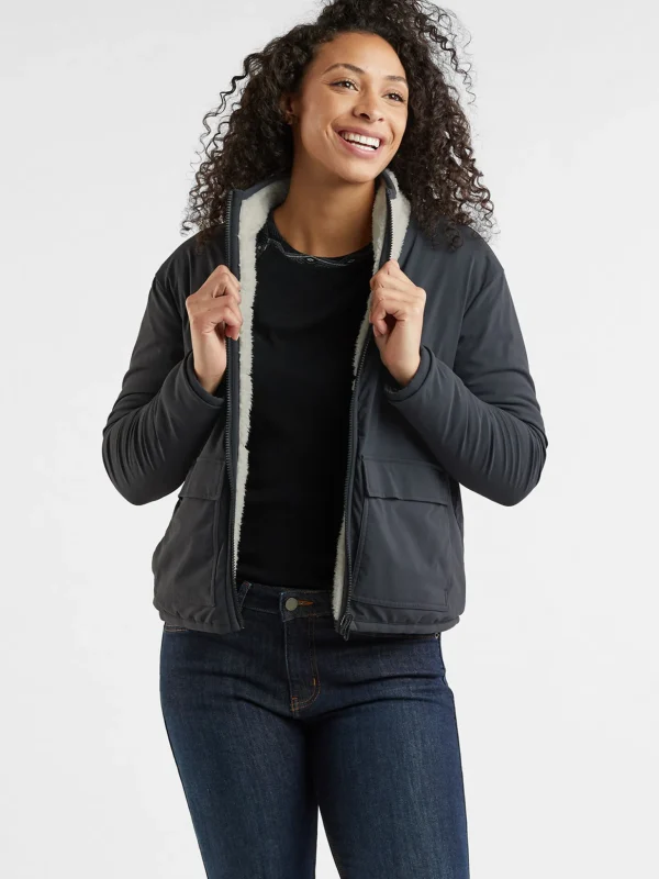 Rushmore Reversible Sherpa Jacket>Title Nine Cheap