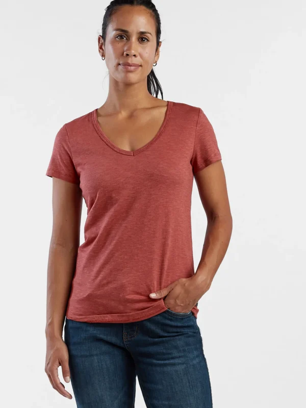 Samba V Neck Tee>Title Nine Discount