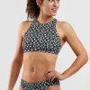 Selkie High Neck Bikini Top - Wild Waves>Title Nine New