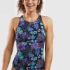 Selkie High Neck One Piece Swimsuit - Amazonia>Title Nine Fashion