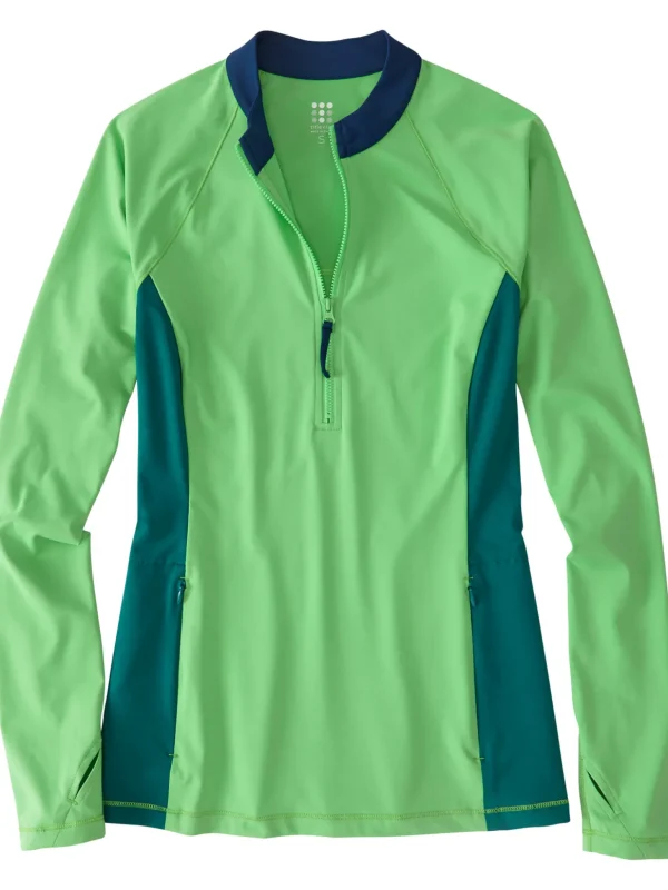 Sunbuster 1/4 Zip Long Sleeve Sun Shirt - Solid>Title Nine Flash Sale