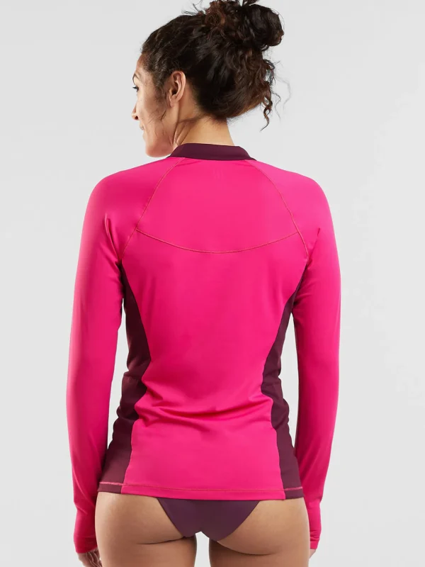 Sunbuster 1/4 Zip Long Sleeve Sun Shirt - Solid>Title Nine Clearance