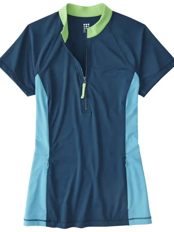 Sunbuster 1/2 Zip Short Sleeve Sun Shirt - Solid>Title Nine Hot