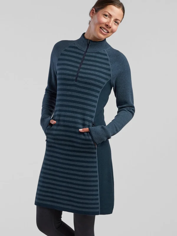 Super Power 1/4 Zip Dress - Colorblock>Title Nine Discount