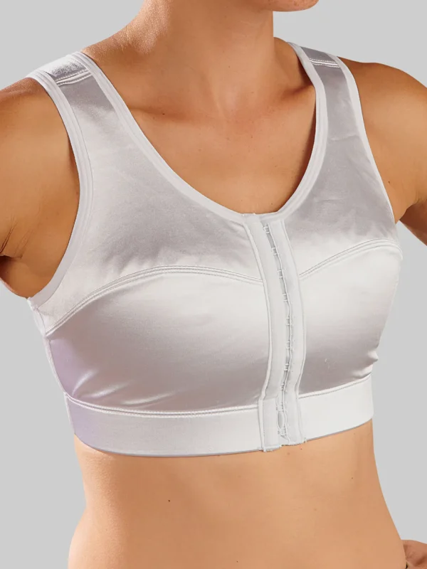 The Last Resort Front Close Sports Bra>Title Nine Sale