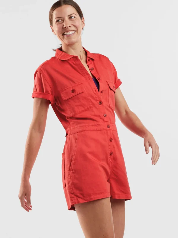 Trestles Short Romper>Title Nine Hot