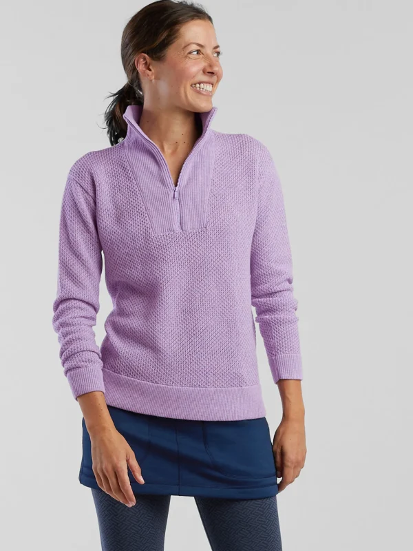 Woolicious Waffle 1/4 Zip Sweater - Solid>Title Nine Best Sale
