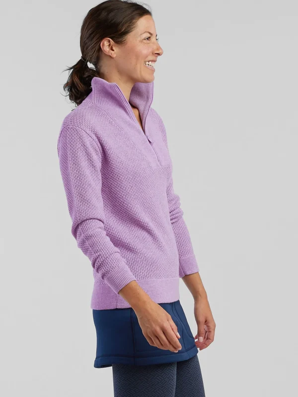 Woolicious Waffle 1/4 Zip Sweater - Solid>Title Nine Best Sale