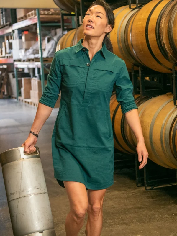 Wren Utility Shirt Dress - Solid>Title Nine Discount